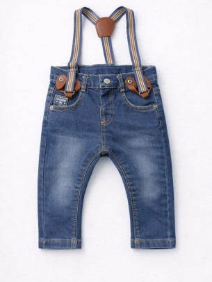 Βρεφικό Παντελόνι Για Αγόρι 6-24 Μηνών Μπλε