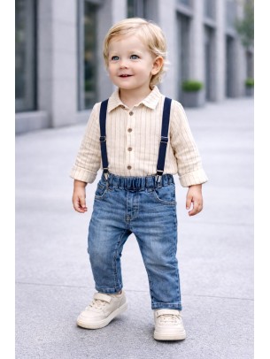 Βρεφικό Σετ Για Αγόρι 6-24 Μηνών Εκρού