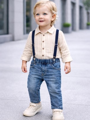 Βρεφικό Σετ Για Αγόρι 6-24 Μηνών Εκρού