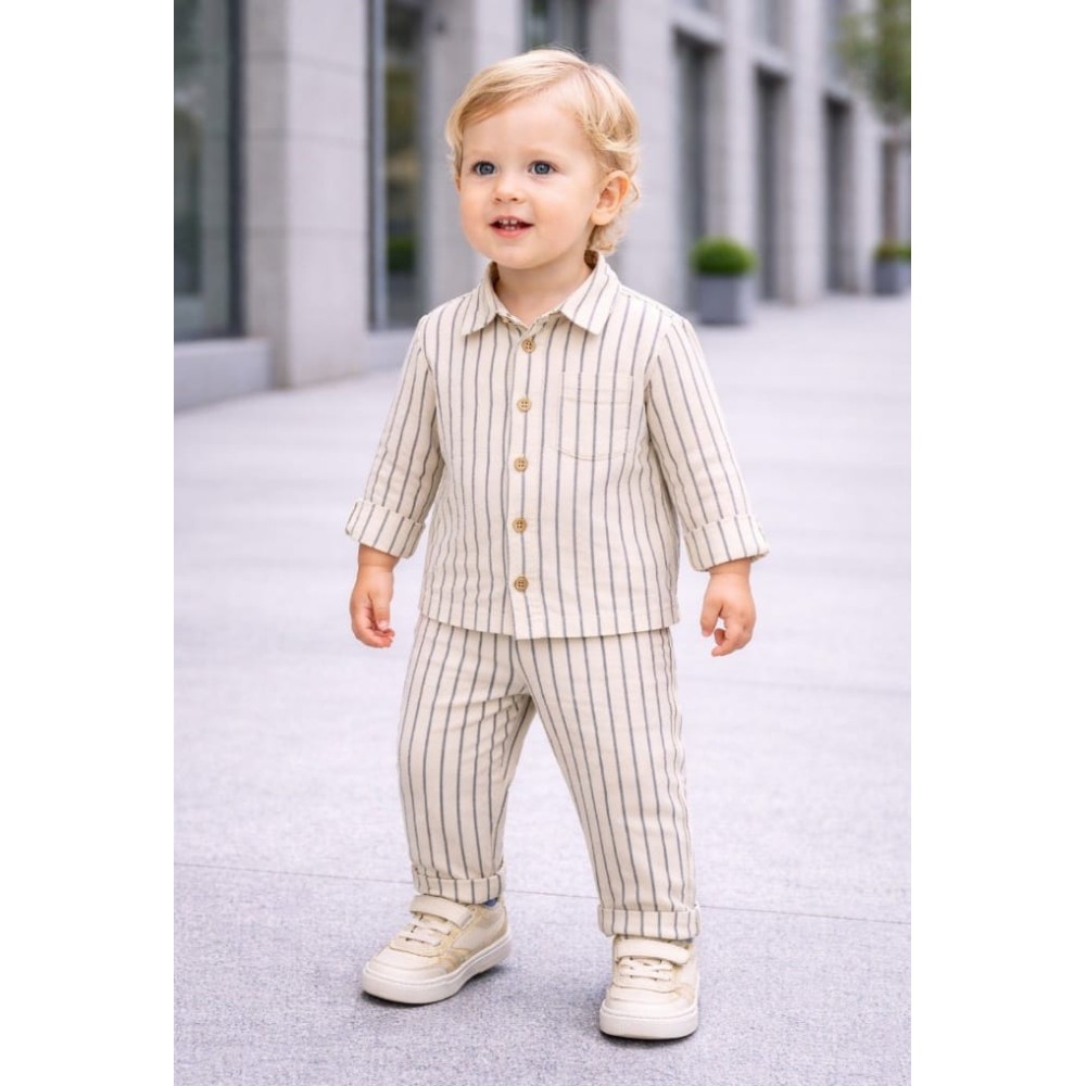 Βρεφικό Σετ Για Αγόρι 6-36 Μηνών Εκρού