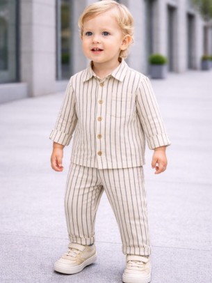 Βρεφικό Σετ Για Αγόρι 6-36 Μηνών Εκρού