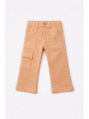 Βρεφικό Παντελόνι Για Κορίτσι 6-36 Μηνών Πούδρα