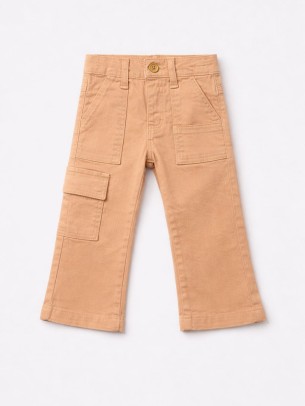 Βρεφικό Παντελόνι Για Κορίτσι 6-36 Μηνών Πούδρα