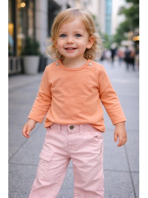 Βρεφική Μπλούζα Για Κορίτσι 6-36 Μηνών Σομόν