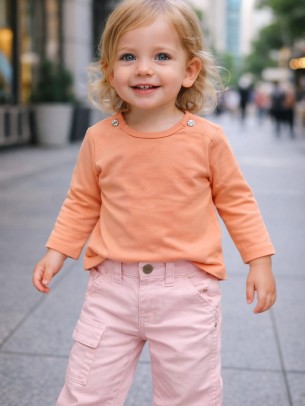 Βρεφική Μπλούζα Για Κορίτσι 6-36 Μηνών Σομόν