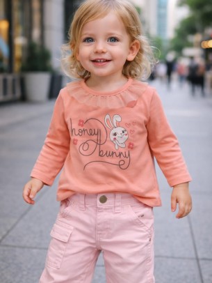 Βρεφική Μπλούζα Για Κορίτσι 6-36 Μηνών Ροζ