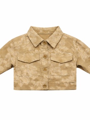 Βρεφική Ζακέτα Για Κορίτσι 6-36 Μηνών Λαδί