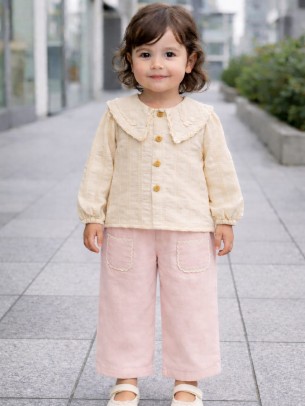 Βρεφικό Σετ Για Κορίτσι 6-24 Μηνών Εκρού - Πούδρα