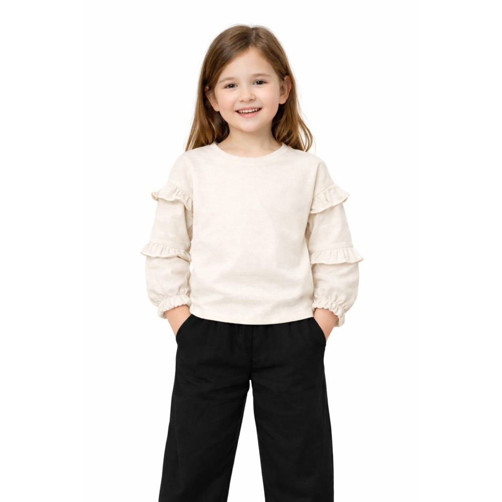 Παιδική Μπλούζα Για Κορίτσι 3-8 Χρονών Λευκό