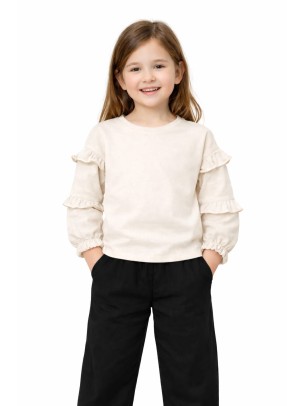 Παιδική Μπλούζα Για Κορίτσι 3-8 Χρονών Λευκό