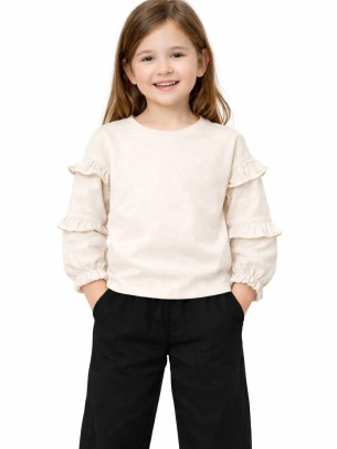 Παιδική Μπλούζα Για Κορίτσι 3-8 Χρονών Λευκό