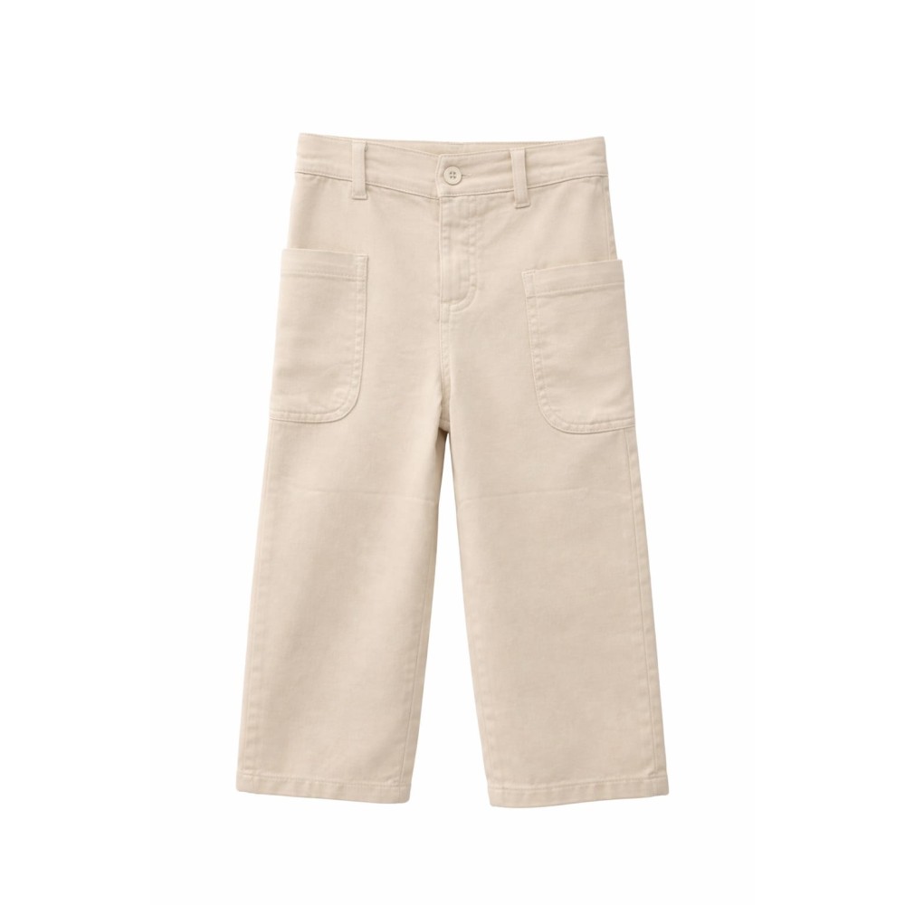 Παιδικό Παντελόνι Για Κορίτσι 3-8 Χρονών Μπεζ