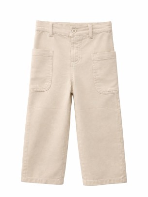 Παιδικό Παντελόνι Για Κορίτσι 3-8 Χρονών Μπεζ