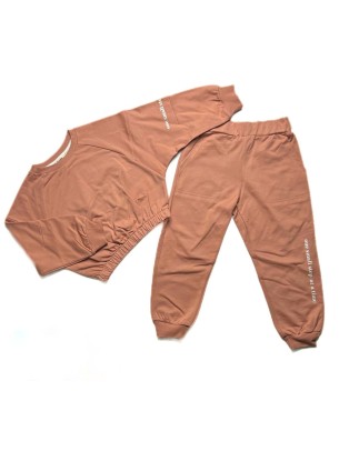 Παιδικό Σετ Φόρμα Για Κορίτσι 3-8 Χρονών Κανελί