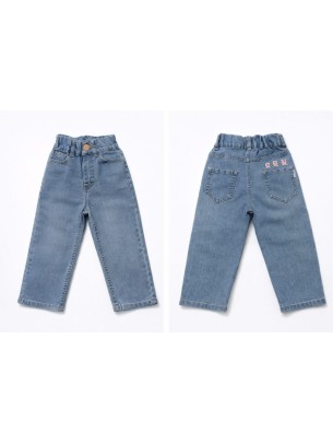 Παιδικό Παντελόνι Τζιν Για Κορίτσι 2-5 Χρονών Μπλε