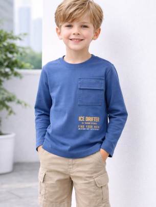 Παιδική Μπλούζα Για Αγόρι 3-8 Χρονών Μπλε