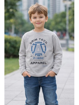 Παιδική Μπλούζα Για Αγόρι 3-8 Χρονών Γκρι