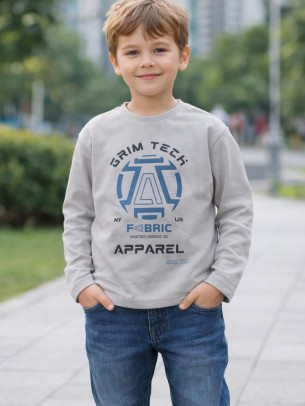 Παιδική Μπλούζα Για Αγόρι 3-8 Χρονών Γκρι