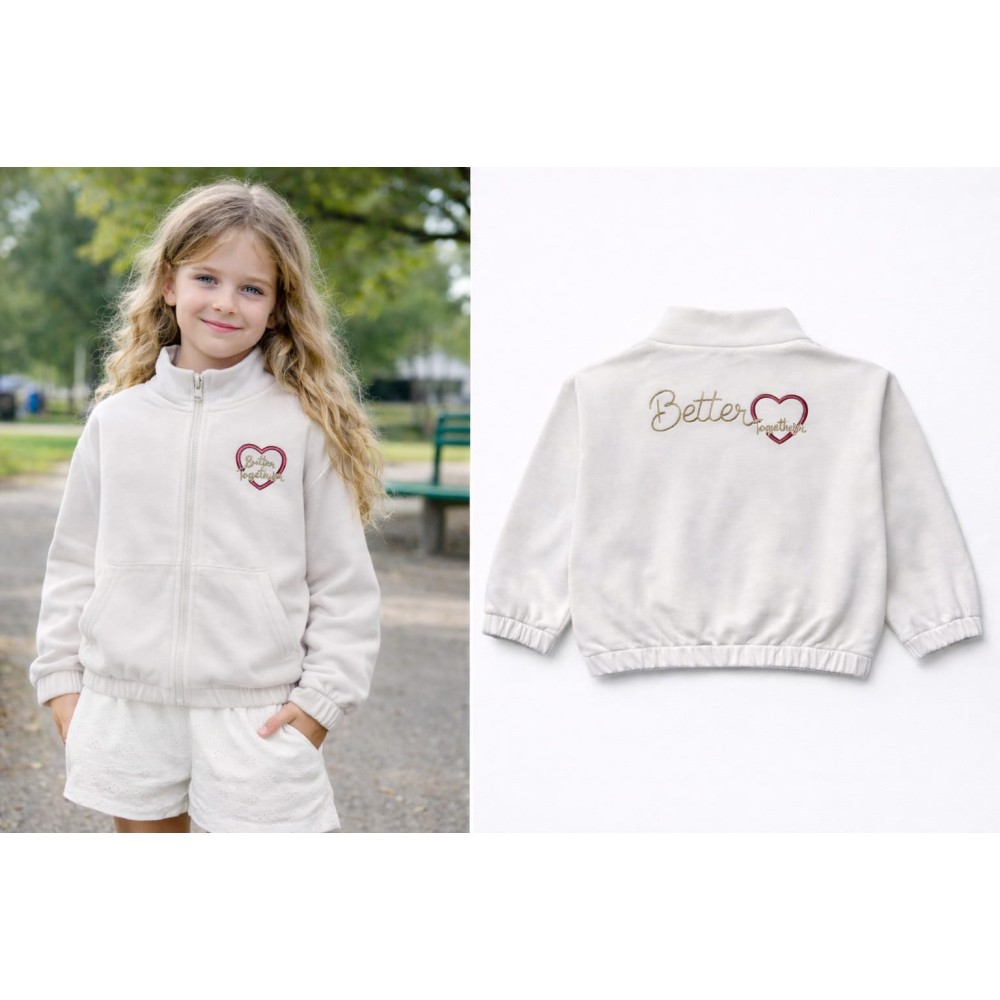 Παιδική Ζακέτα Για Κορίτσι 3-8 Χρονών Λευκό