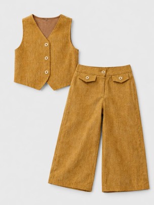 Παιδικό Σετ Για Κορίτσι 3-8 Χρονών Μουσταρδί