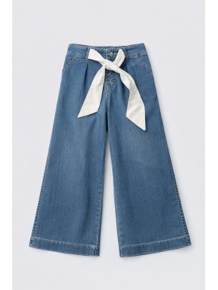 Παιδικό Παντελόνι Τζιν Για Κορίτσι 5-8 Χρονών Μπλε