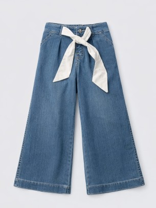 Παιδικό Παντελόνι Τζιν Για Κορίτσι 5-8 Χρονών Μπλε