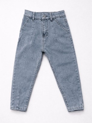 Παιδικό Παντελόνι Τζιν Για Κορίτσι 5-8 Χρονών Ανοιχτό Μπλε