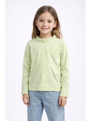 Παιδική Μπλούζα Για Κορίτσι 3-8 Χρονών Λαχανί 