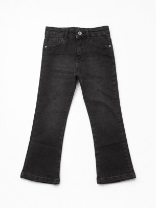 Παιδικό Παντελόνι Τζιν Για Κορίτσι 3-8 Χρονών Μαύρο