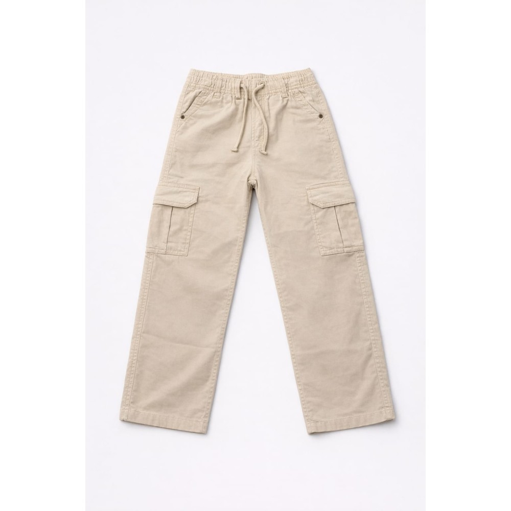 Παιδικό Παντελόνι Για Αγόρι 6-10 Χρονών Μπεζ