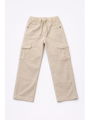 Παιδικό Παντελόνι Για Αγόρι 6-10 Χρονών Μπεζ