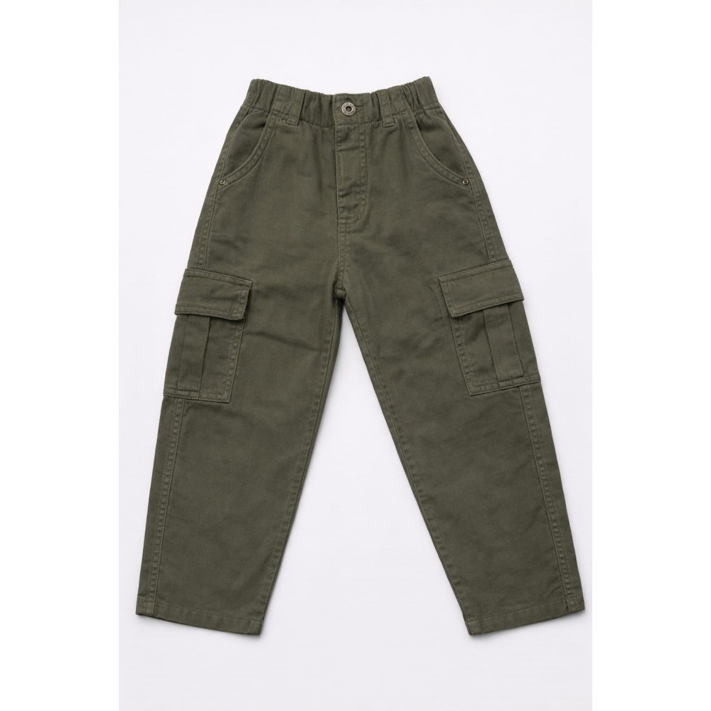 Παιδικό Παντελόνι  Για Αγόρι 5-8 Χρονών Χακί