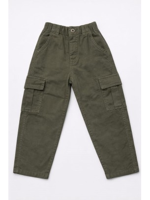 Παιδικό Παντελόνι  Για Αγόρι 5-8 Χρονών Χακί