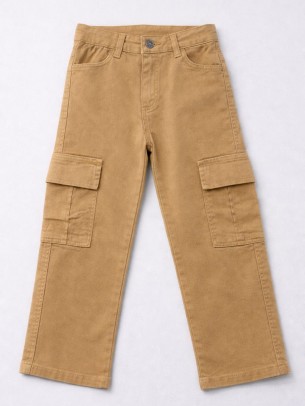 Παιδικό Παντελόνι Για Αγόρι 3-8 Χρονών Ανοιχτό Καφέ