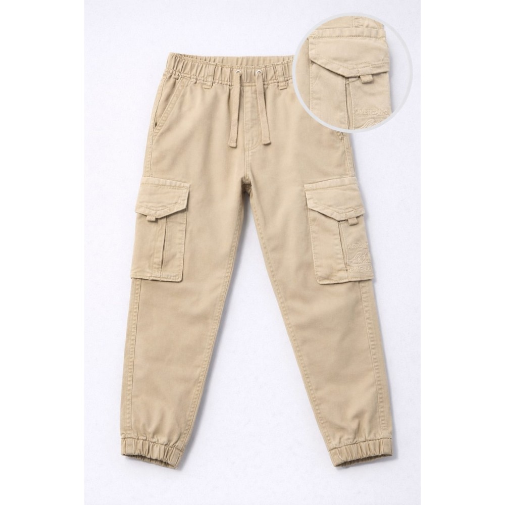 Παιδικό Παντελόνι Για Αγόρι 9-12 Χρονών Μπεζ
