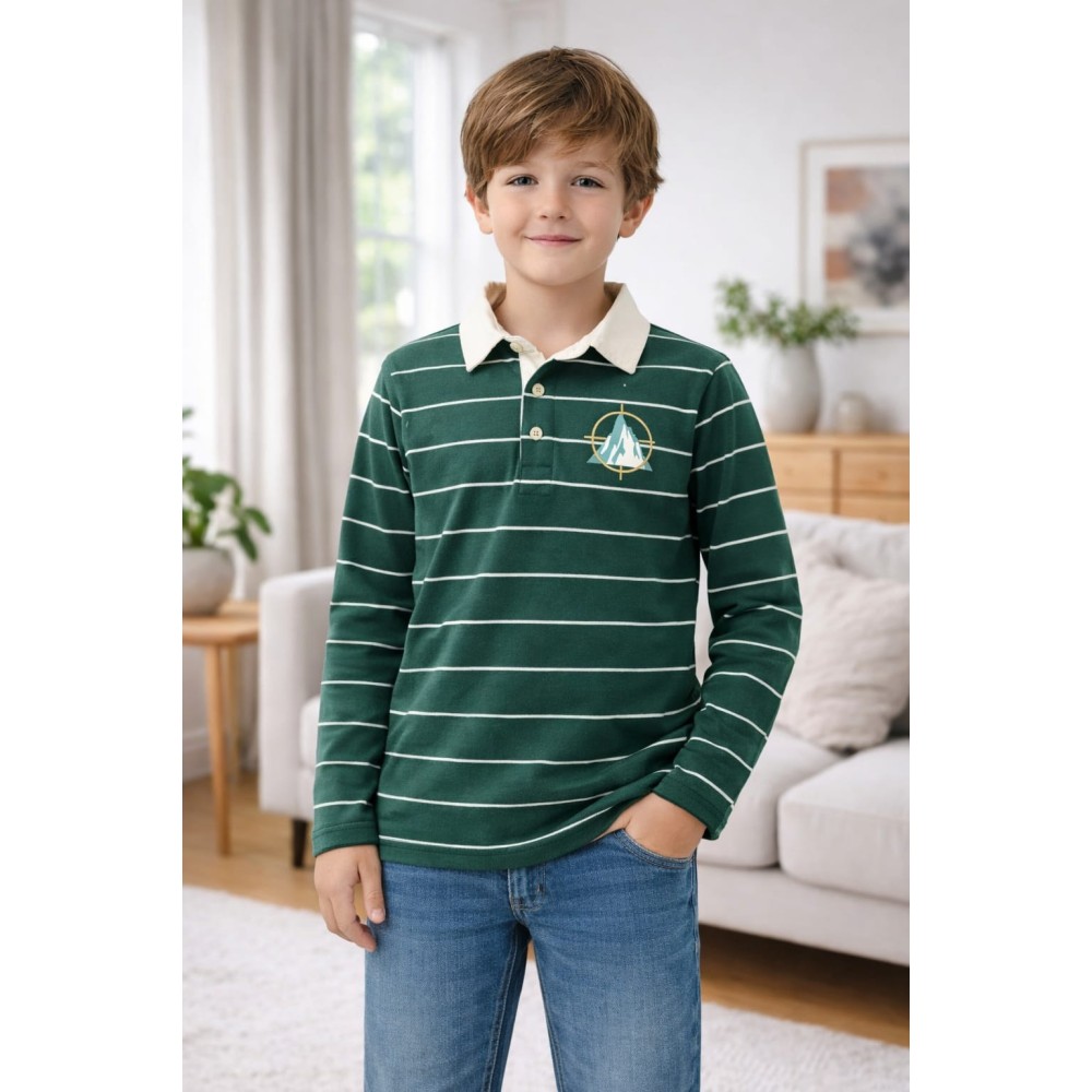 Παιδική Μπλούζα Για Αγόρι 8-14 Χρονών Πράσινο 