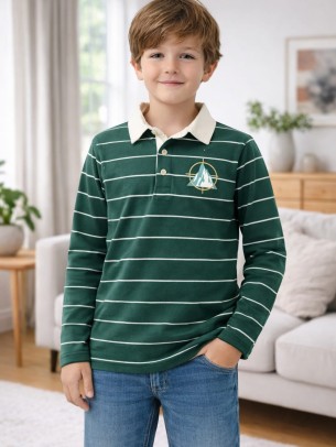 Παιδική Μπλούζα Για Αγόρι 8-14 Χρονών Πράσινο 