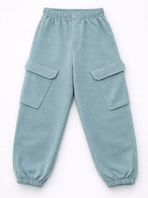 Παιδικό Παντελόνι Φόρμας με Φλις Για Κορίτσι 8-14 Χρονών Μέντας