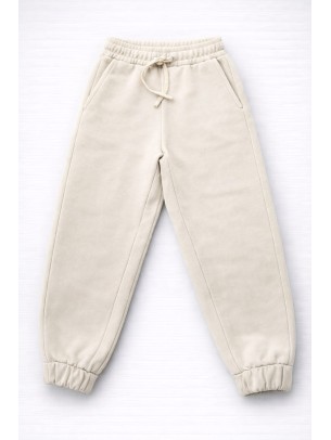 Παιδικό Παντελόνι Φόρμα Για Κορίτσι 8-14 Χρονών  Μπεζ