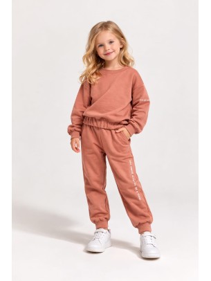 Παιδικό Σετ Φόρμα Για Κορίτσι 3-8 Χρονών Κανελί