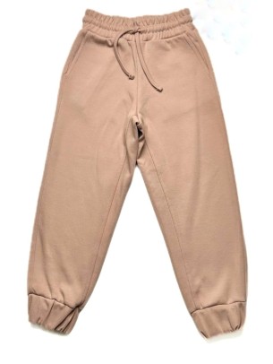 Παιδικό Παντελόνι Φόρμας Για Κορίτσι 9-12 Χρονών Πούδρα