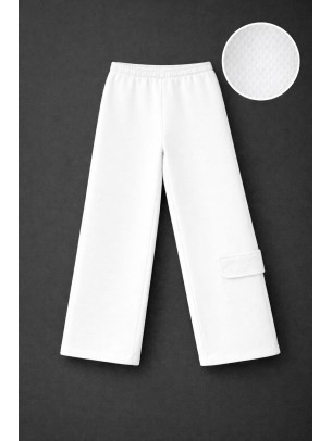 Παιδικό Παντελόνι  Για Κορίτσι 8-14 Χρονών Λευκό