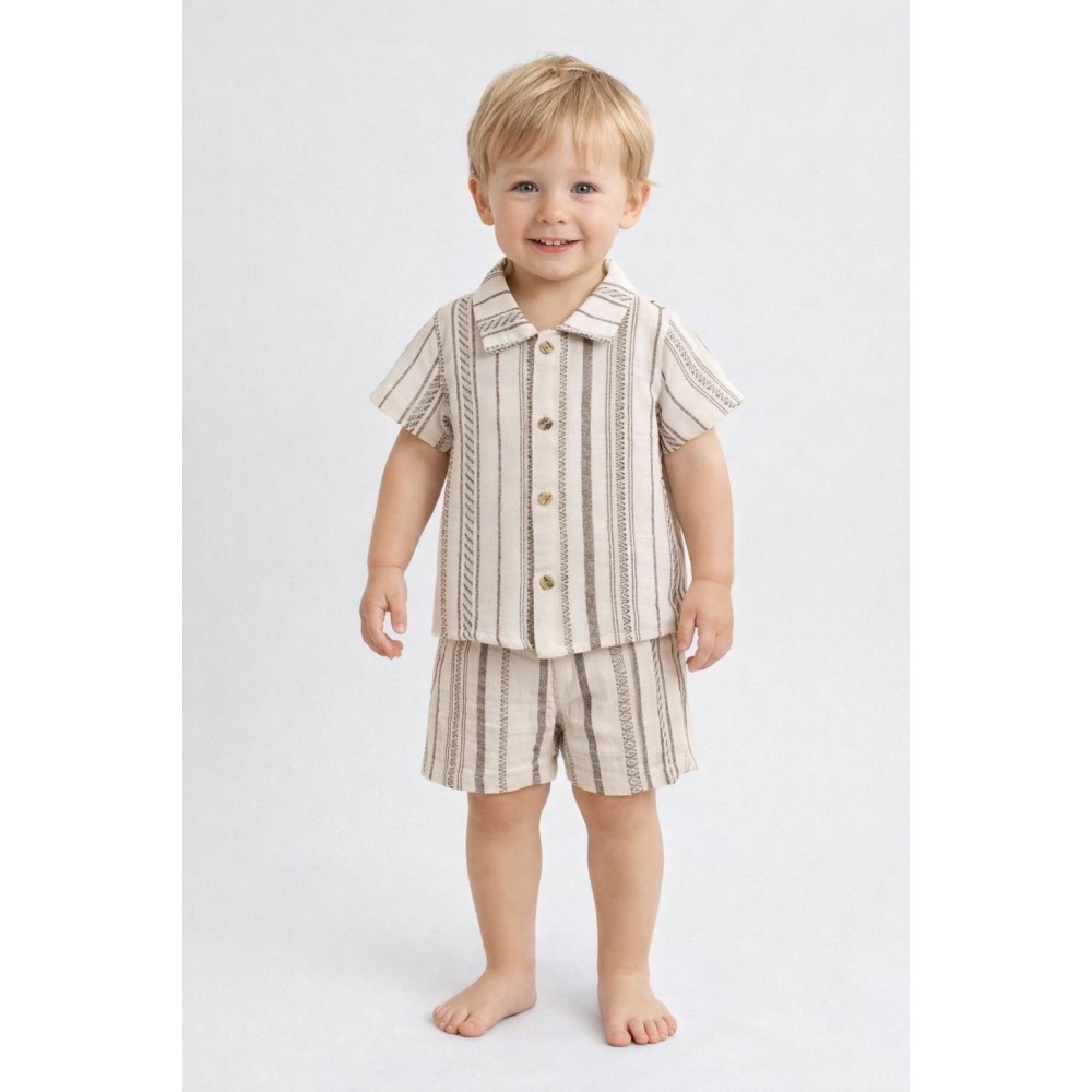 Βρεφικό Σετ Για Αγόρι 6-24 Μηνών Εκρού