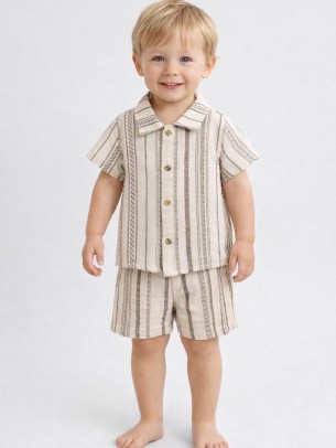 Βρεφικό Σετ Για Αγόρι 6-24 Μηνών Εκρού