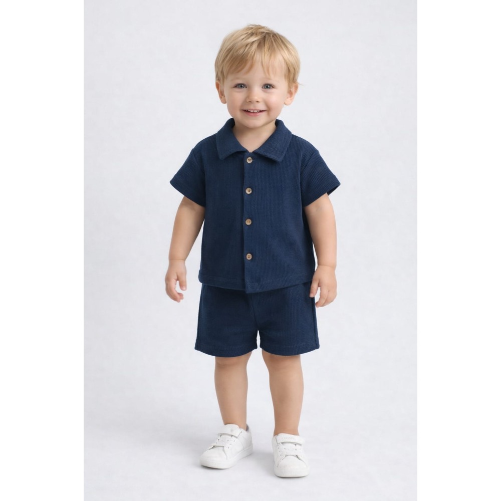 Βρεφικό Σετ Για Αγόρι 6-24 Μηνών Σκούρο Μπλε