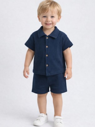 Βρεφικό Σετ Για Αγόρι 6-24 Μηνών Σκούρο Μπλε