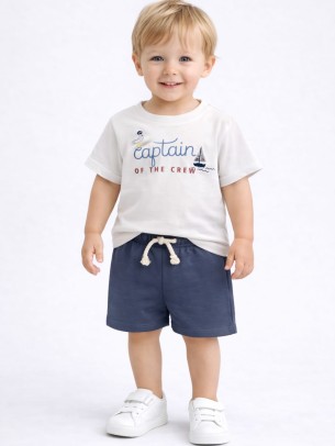 Βρεφικό Σετ Για Αγόρι 6-30 Μηνών Λευκό - Ανθρακί