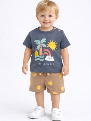 Βρεφικό Σετ Για Αγόρι 6-30 Μηνών Ανθρακί 