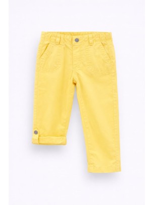 Βρεφικό Παντελόνι Για Αγόρι 6-36 Μηνών Κίτρινο