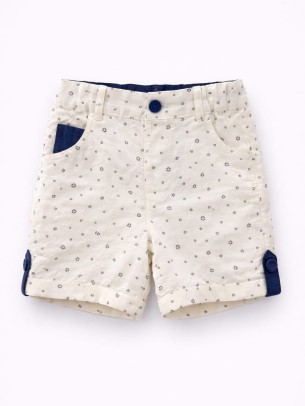 Βρεφικό Σορτς Παντελόνι Για Αγόρι 6-36 Μηνών Λευκό